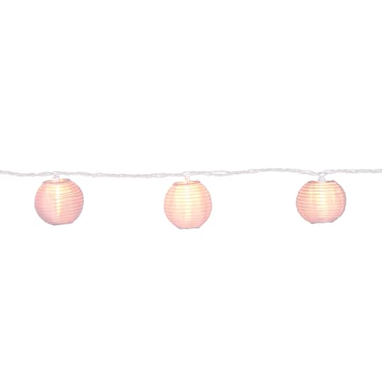 8 Pack: 10ct. White Fabric Lantern&#xA0;String Lights by Ashland&#xAE;